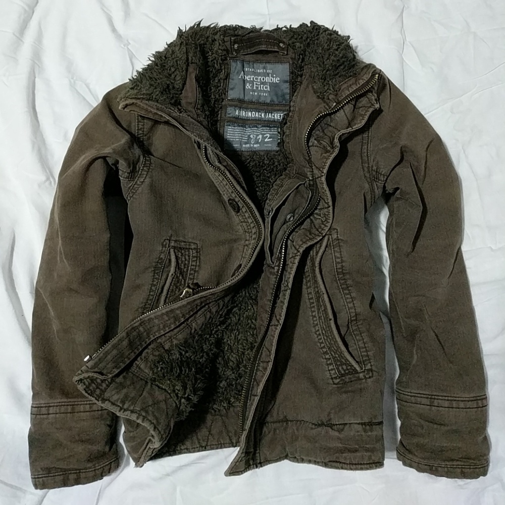 Abercrombie Fitch Sherpa Fur Adirondack Jacket S-M